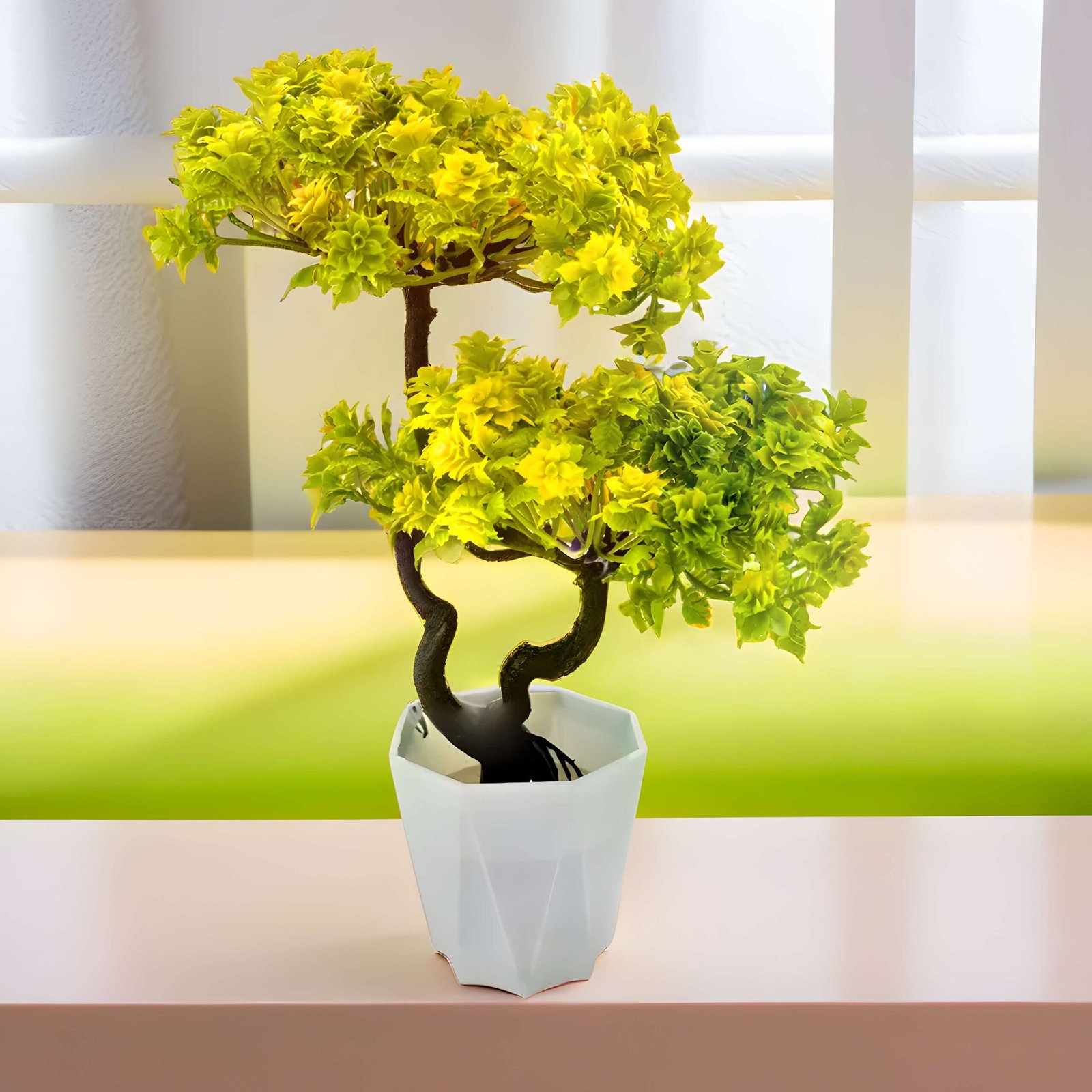 Artificial Plants for Home Decorarion Tree with Pot for Home Center Livingroom Table Shelf Entrance Office  Decorative Potted Plants (RV-AP8) - Image 4