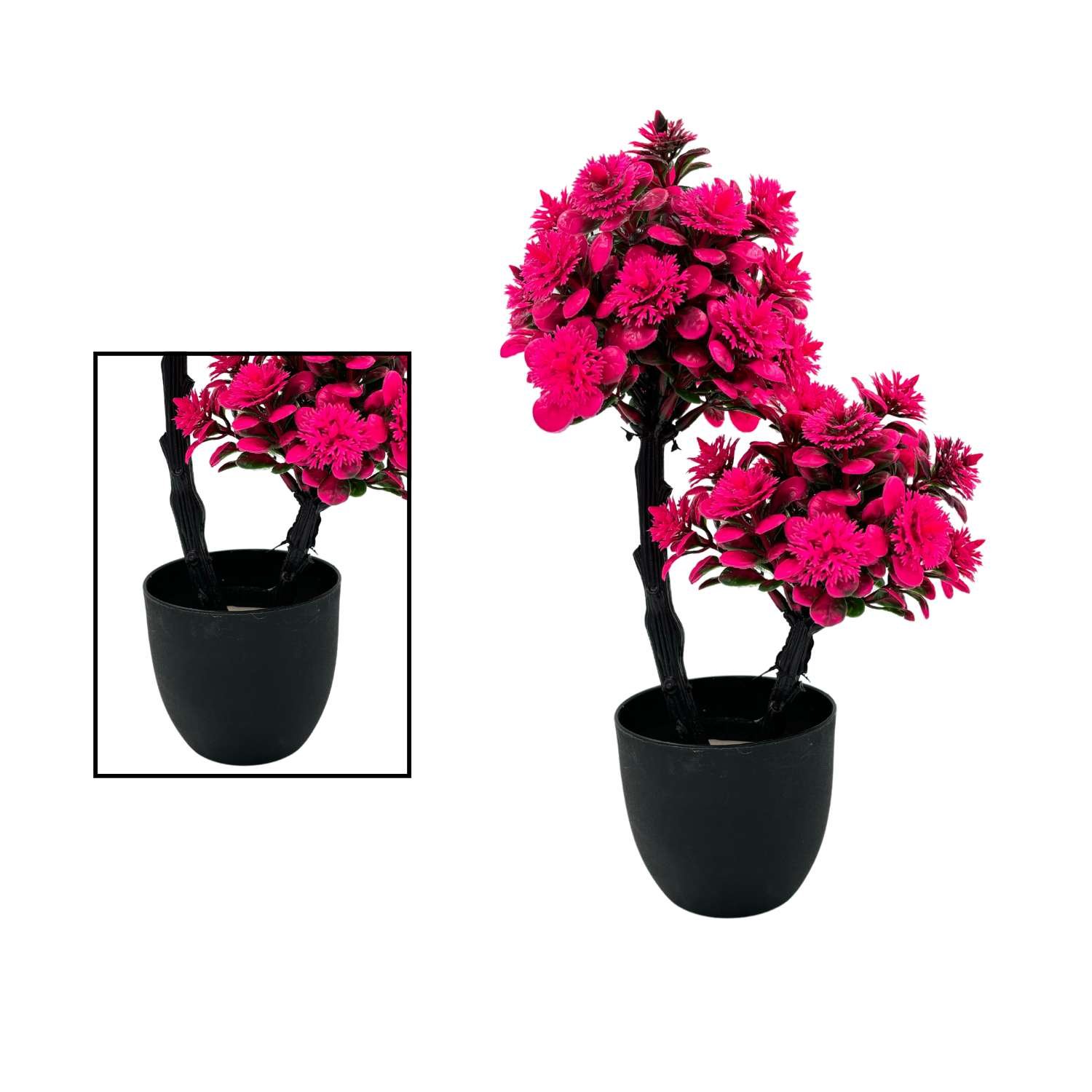 Artificial Plants for Home Decorarion Tree with Pot for Home Center Livingroom Table Shelf Entrance Office (Pack Of 2) (RV-AP3) - Image 3