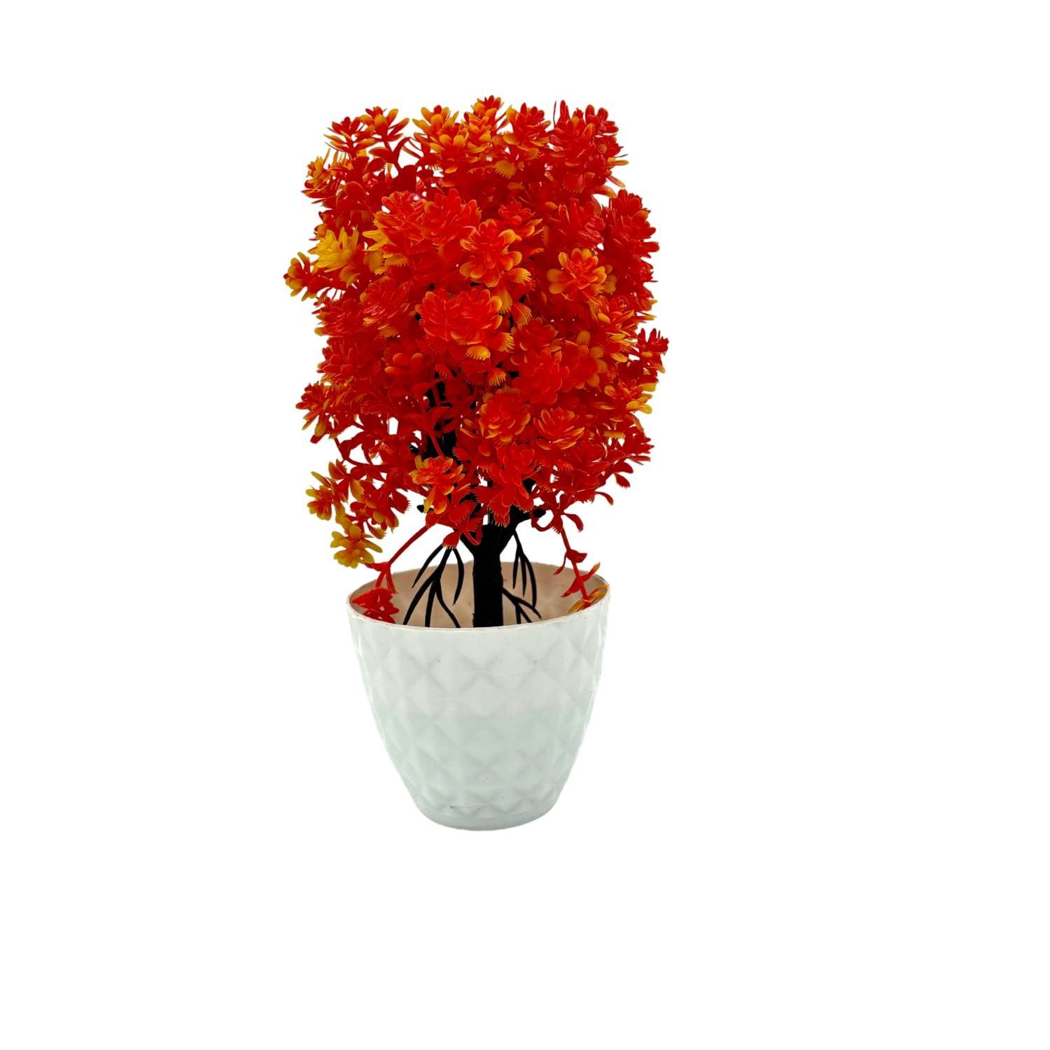 Flowers Artificial Wild Plant with Pot Showcase Decoration Plants Flowers | Fake Plant | Artificial Plants for Home Decor Office Gifting Plants Decorative  (Pack Of 2) (RV-AP16) - Image 2