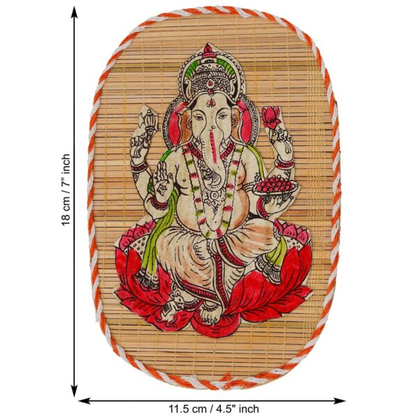 Bamboo Hand Crafted Wall Hangings Of Ganesh Ji And Laxmi Ji For Home D?cor