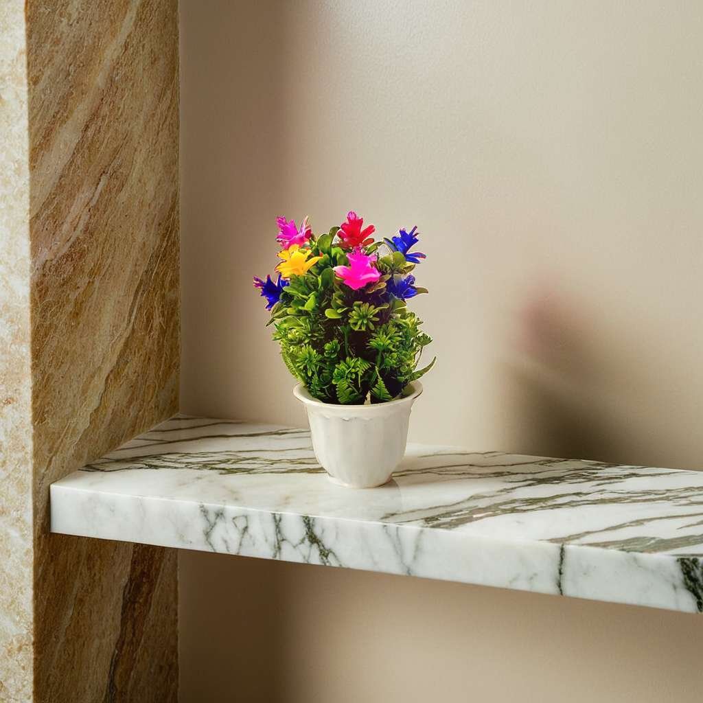Artificial Plants with Pot Showcase Decoration Plants Flowers | Fake Plant | Artificial Plants for Home Decor Office Gifting Plants Decorative Potted Plants (RV-AP17) - Image 4