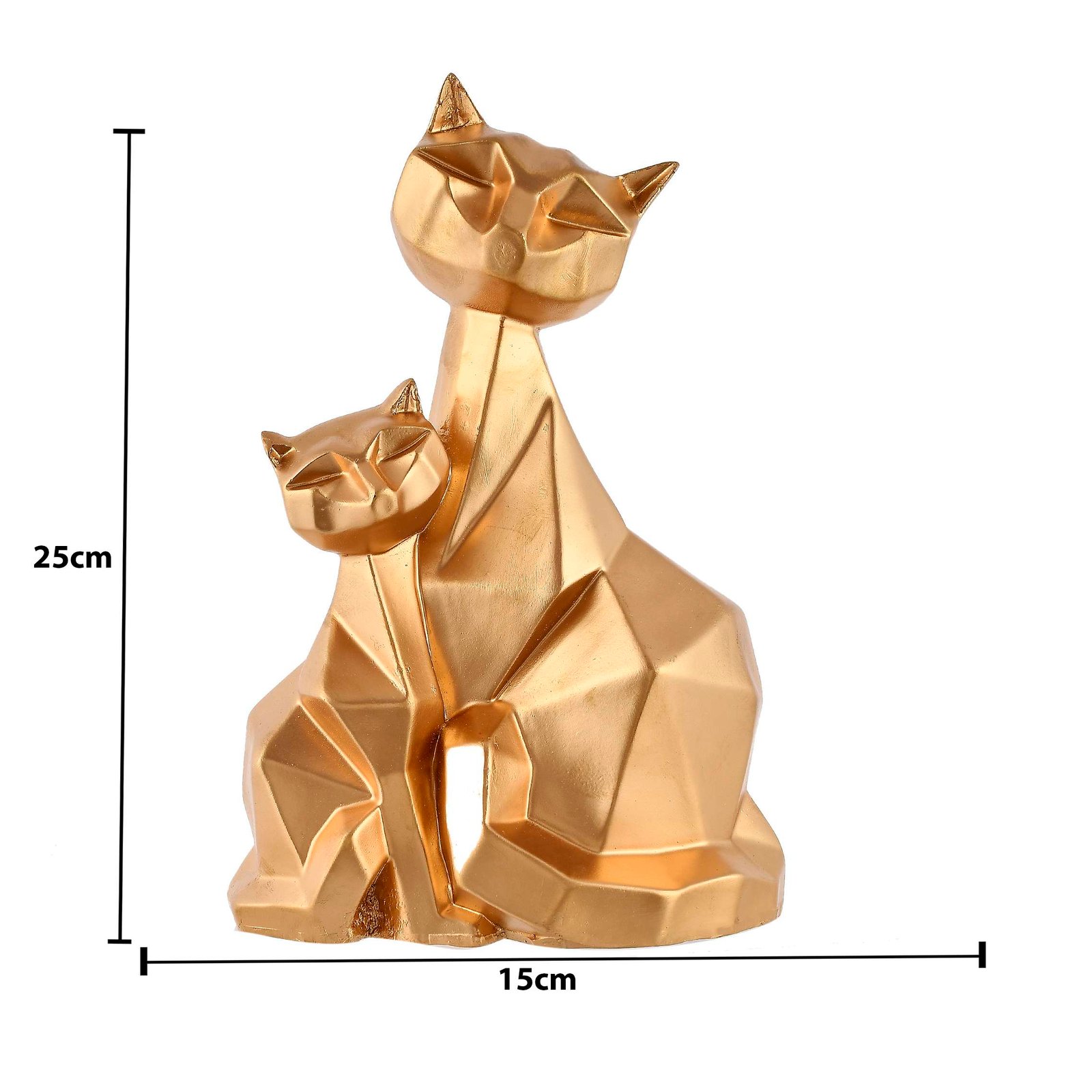 Handcrafted polyresin Cat Family - Image 2