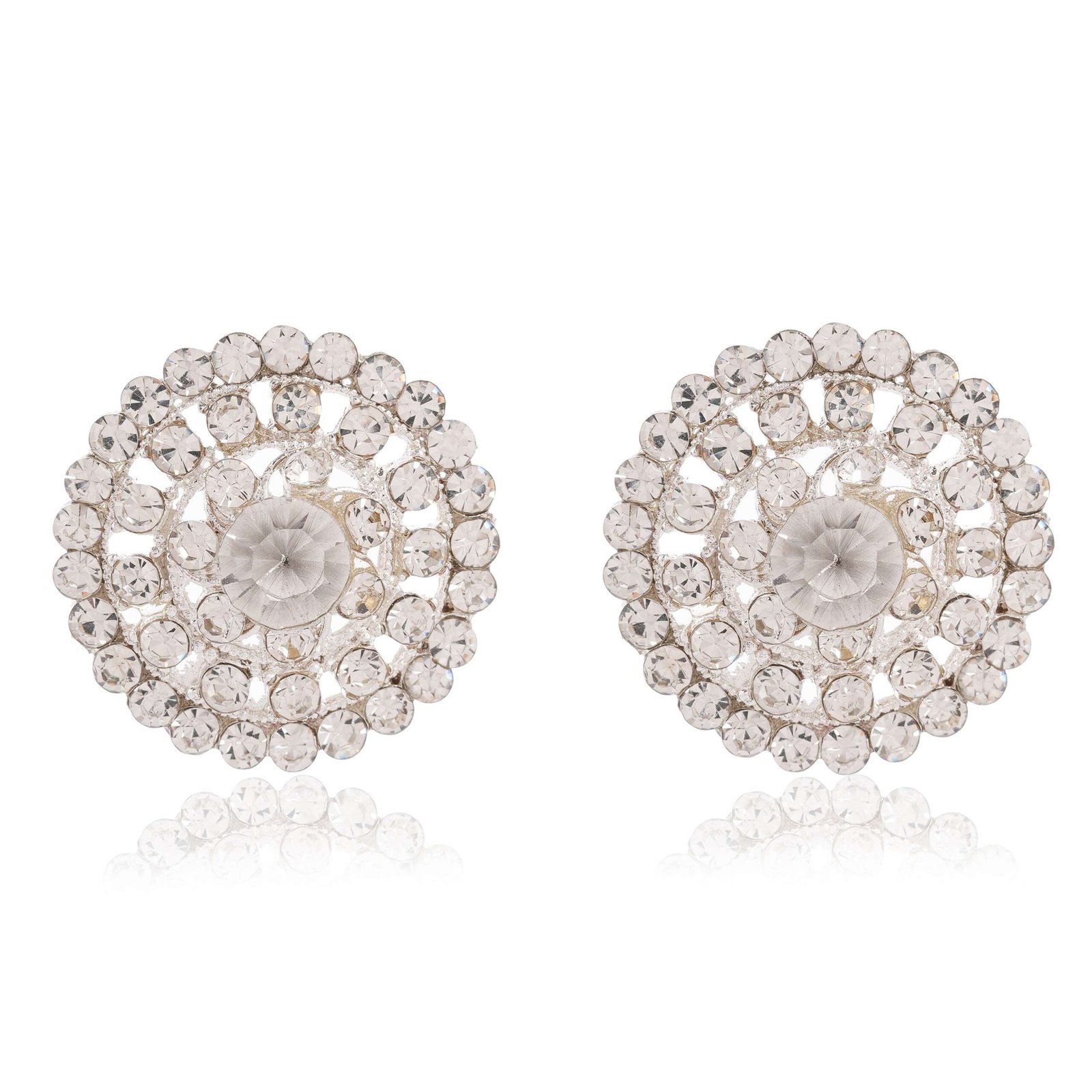 Women's Dot Design Bali Earrings, Indian Hoops, Mandala Hoops, Chakra Earrings - Bali Hoops - Image 4