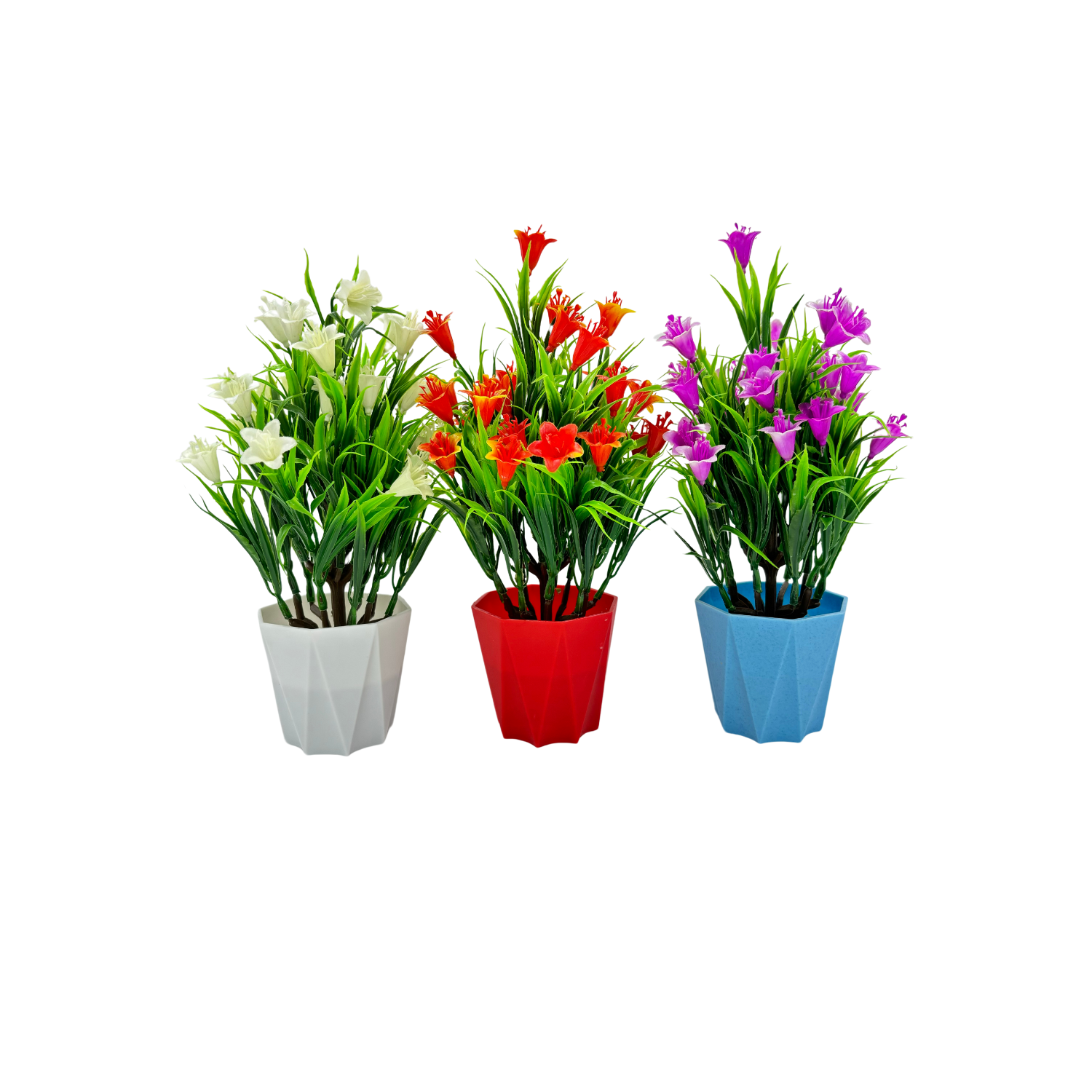 RANI'S CRAFTS Plastic Small Mini Set Of 5 Artificial Plant With Pot Artificial Potted Plants Set Of 5 Home Decor Indoor Small Plants Pot Flowers For Table Desk Decoration (RV-AP4) - Image 4