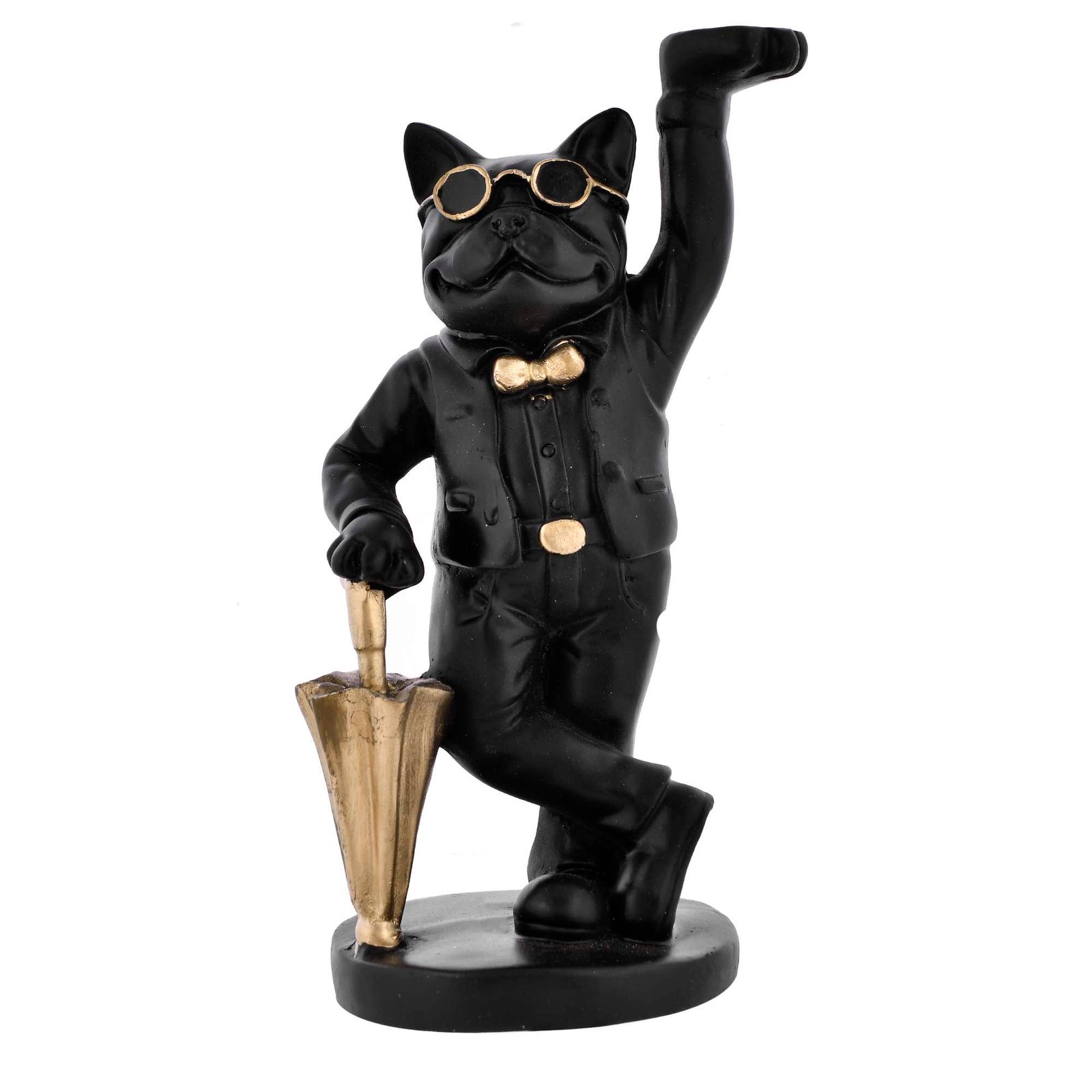 Black Bull Dog Sculpture - Image 3