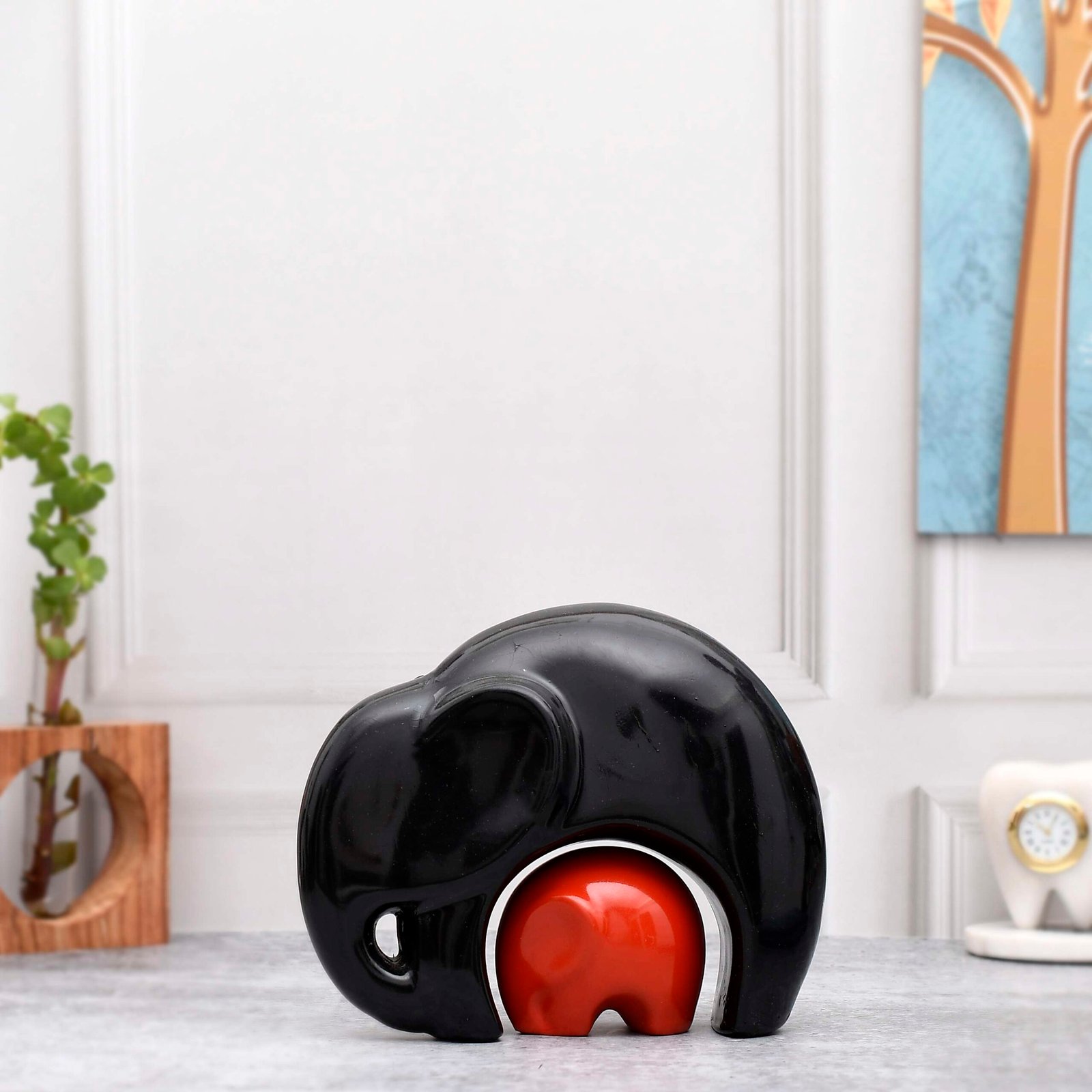 Elephant Pair  Statue - Image 4